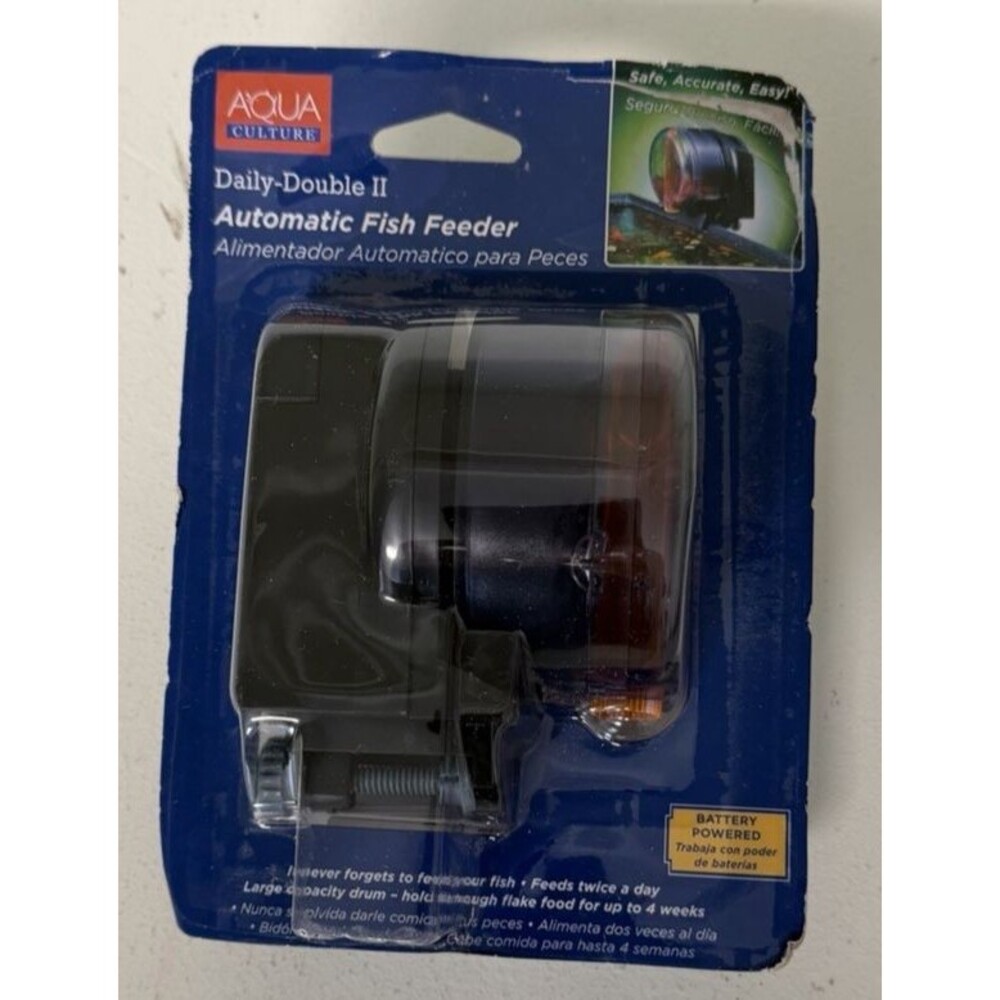 Aqua Culture Daily-Double II Automatic Fish Feeder DDAF1W - New